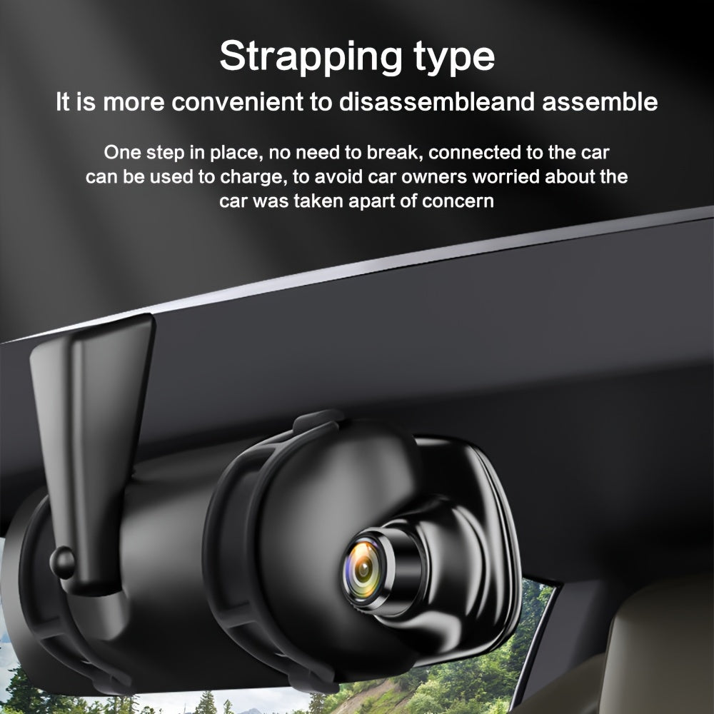 Yixingjia Car Driving Recorder installs easily with front and rear dual cameras for HD night vision and wide-angle recording.