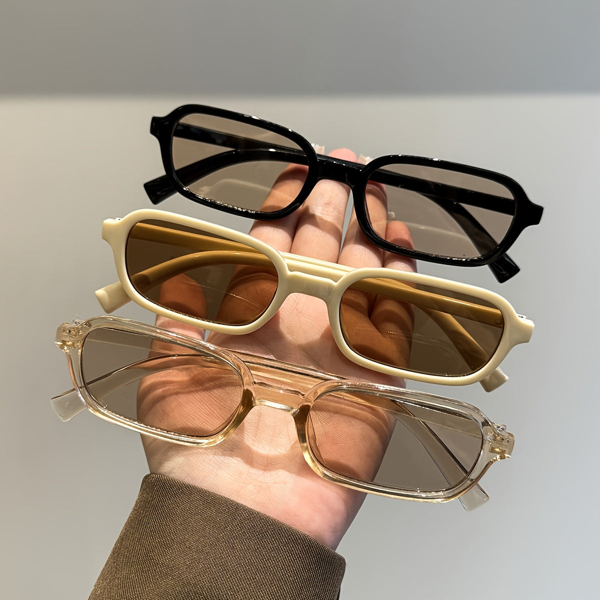 3 trendy internet celebrity glasses, perfect for Versatile street style European and American cross-border party fashion.