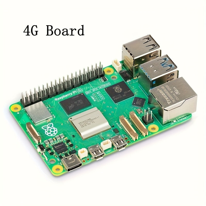 1pc Raspberry Pi 5 Model with LPDDR4 RAM, Cortex-A76 CPU, Gigabit Ethernet, USB 3.0, PCIe, Linux OS, Python Programming SBC