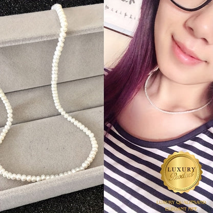 Bohemian Style Fashion Pearl Necklace featuring Natural Pearls and a Gift Box, Perfect for Parties and Banquets, Suitable for Year-Round Wear