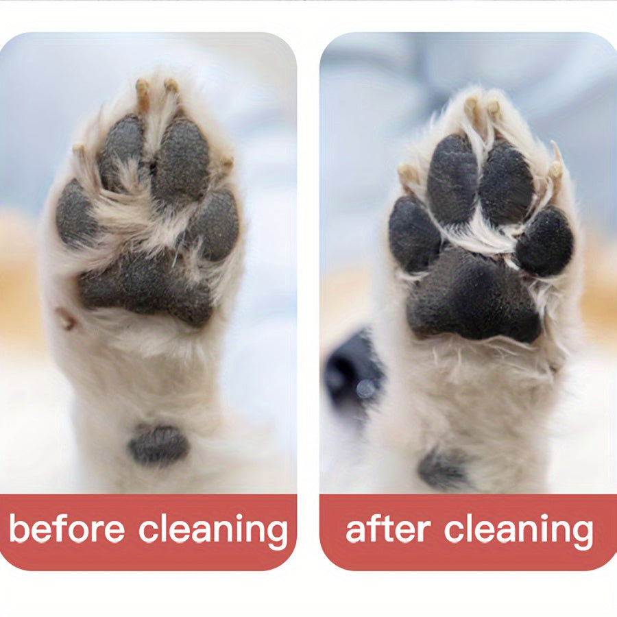 Portable, gentle, and nourishing rechargeable dog paw cleaner for outdoor use, providing an easy-to-use and hygienic solution for healthy paws on-the-go.