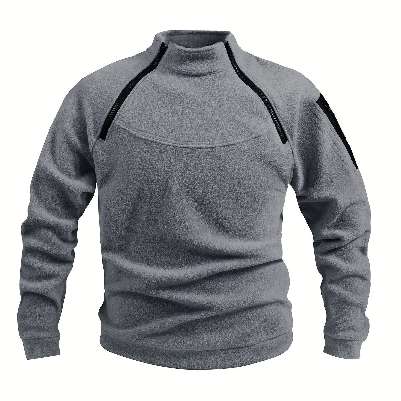 Men's cozy fleece sweatshirt for cold weather.