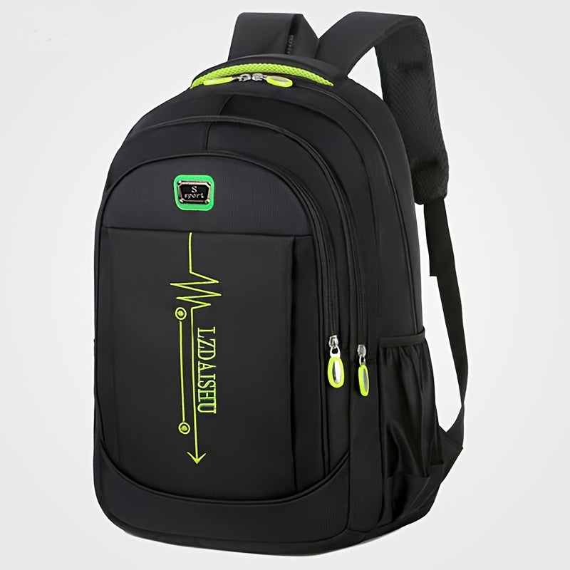 New spring backpack for business travel and leisure with large capacity, suitable for junior high school and computer use. Assorted zipper directions available.