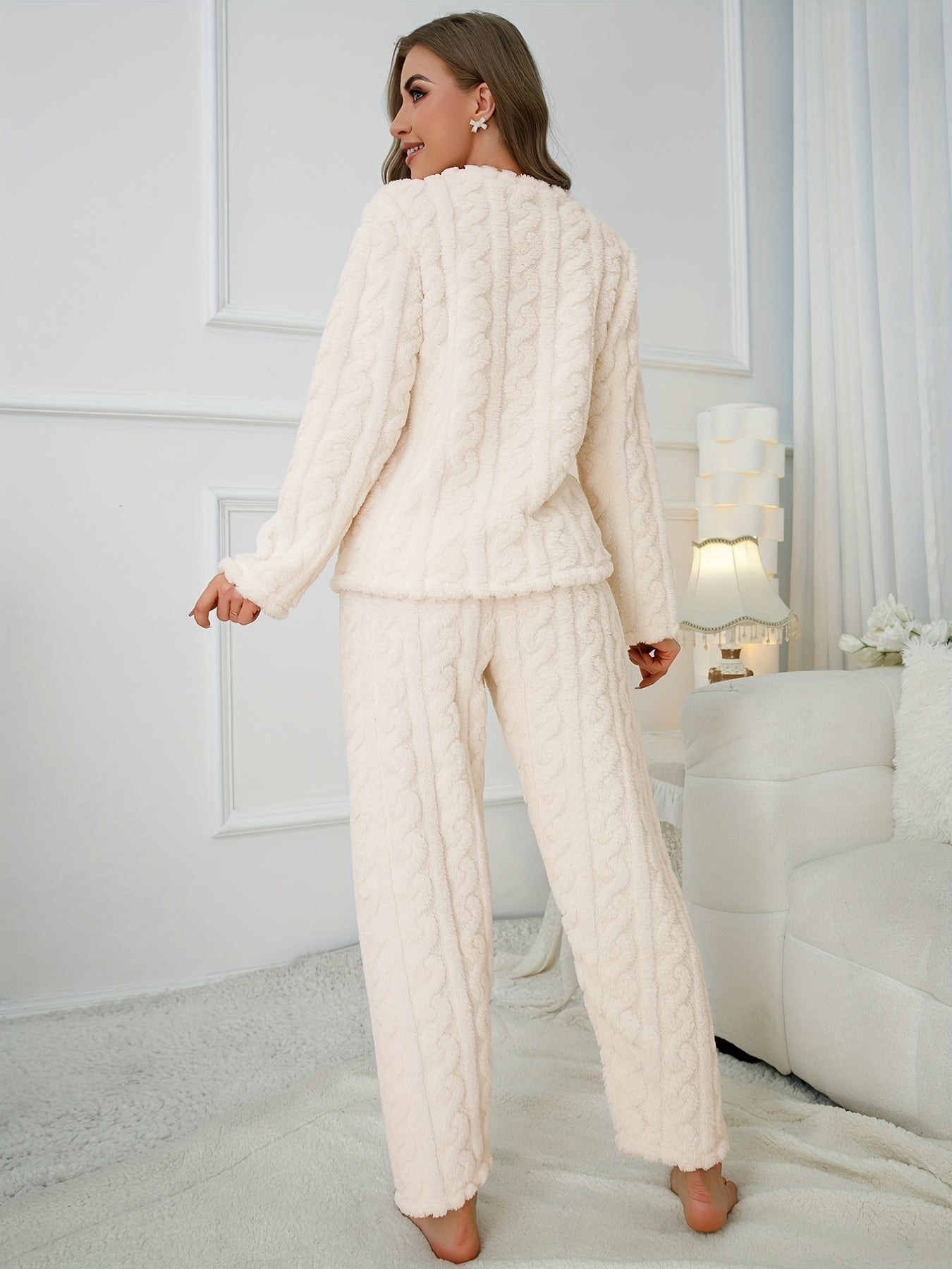 Soft Plush Lounge Set, Women's Loungewear & Sleepwear