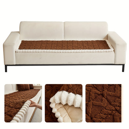 Quilted sofa cushion for warmth in autumn and winter, suitable for 2-4 seater sofas.