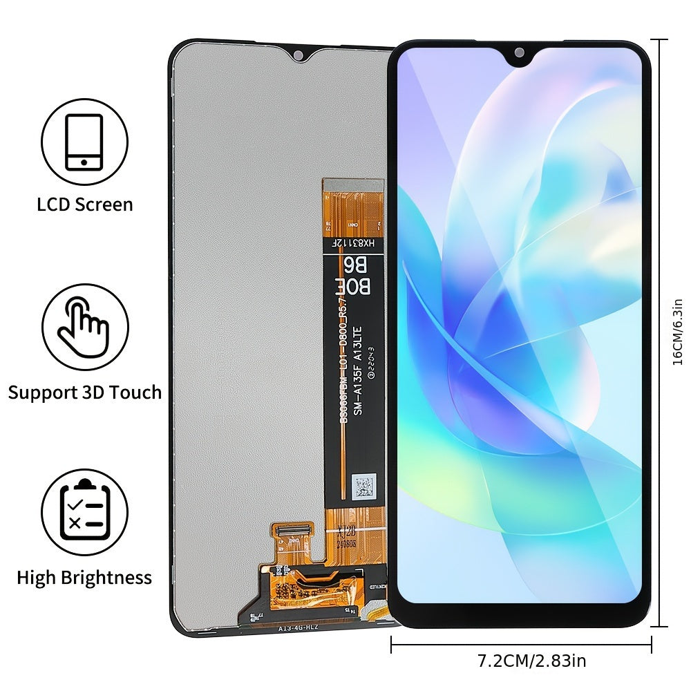 Screen component for Samsung A13/A135/A137 mobile phone.