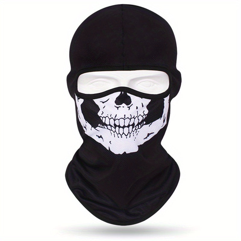 Full Face 3D Anime Skull Balaclava Ski Mask for Hip Hop Style, Suitable for both Men and Women, Perfect for Cycling, Motorcycle Riding, Skiing and Outdoor Sports