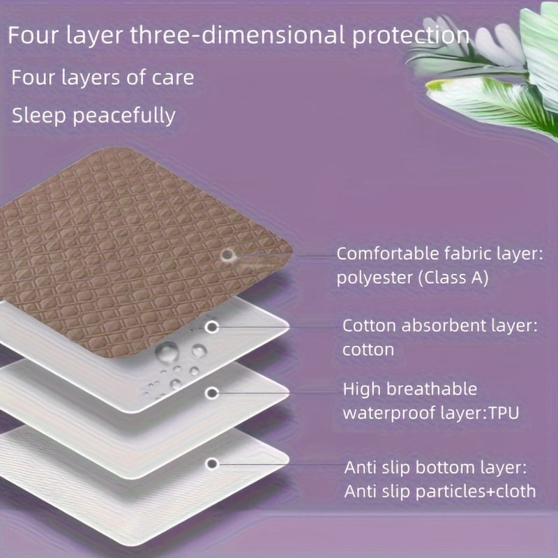 Leak-proof urine pad designed for elderly and pets - perfect for menstrual care and home use. Features washable polyester knit cover.