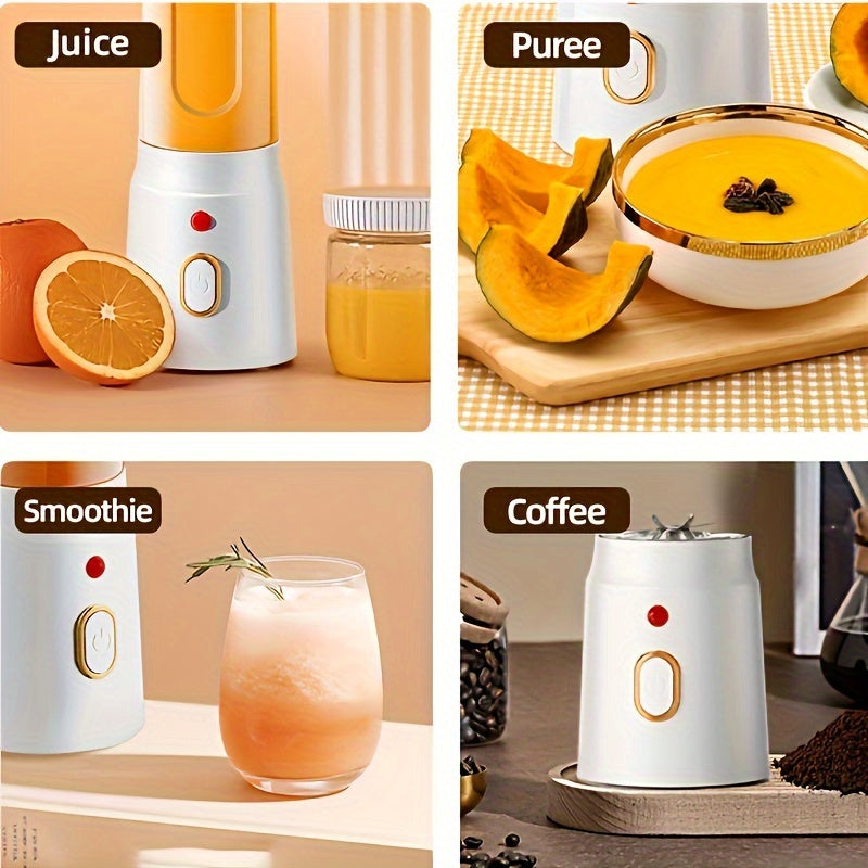 The perfect juicer for home, dormitory, travel, and outdoor use - electric, rechargeable, and multi-functional with USB charging and lithium battery power supply. Optional double cup design for added convenience. Ideal for students and small sports