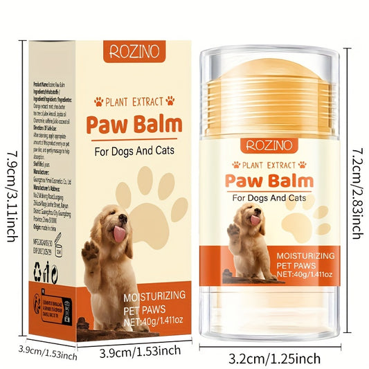 ROZINO Paw Balm: Hydrating for Dogs and Cats - 40g/1.41oz