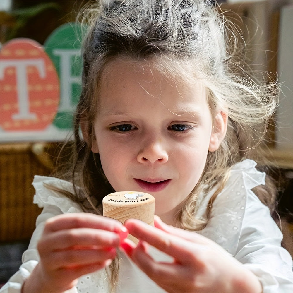 Adorable Wooden Tooth Fairy Box for Girls - A Magical Keepsake for Lost Teeth, Ideal Gift for Kids' Birthdays & Baby Showers