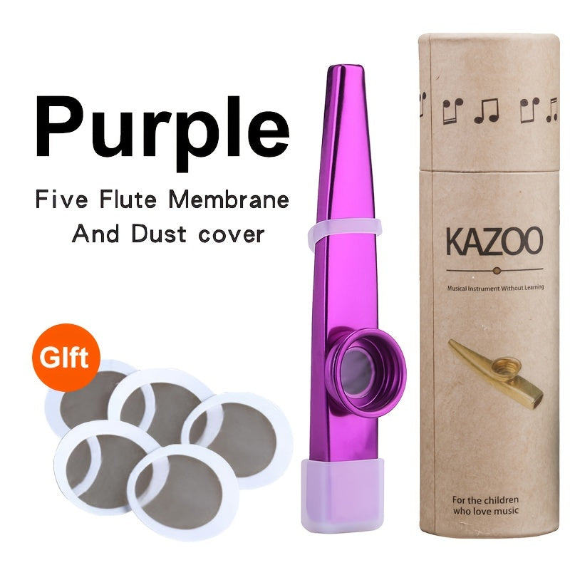 Easy-to-learn colorful instrument for beginners - Kazoo Metal Kazoo Guitar Ukulele Accompaniment