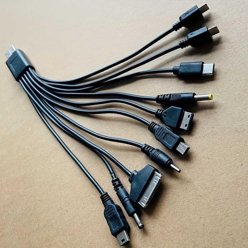 Multi-functional data cable allows for convenient charging of multiple devices with one connector.