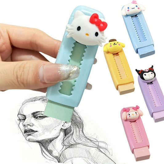 Sanrio Hello Kitty Retractable Eraser for clean, colorful erasing in office or school.