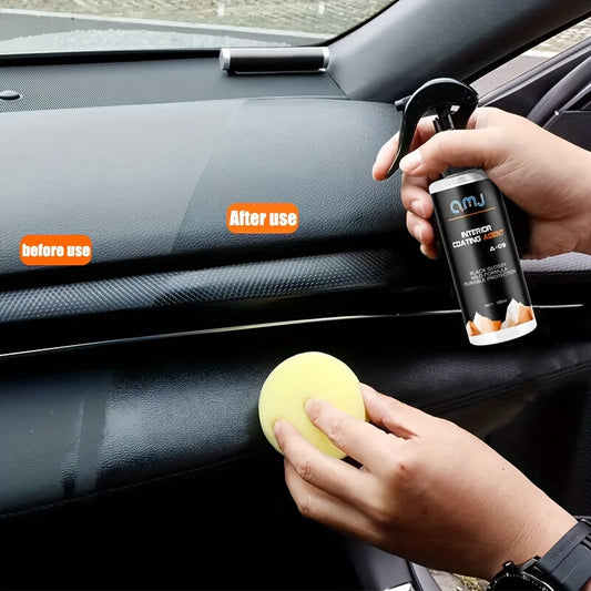 1pc of Car Interior Renovation Agent, a spray for Car Plastic Restoration and Leather Cleaning, Car Accessories including Seat Leather Liquid Wax and other Interior Parts for beautifying and caring for your car.