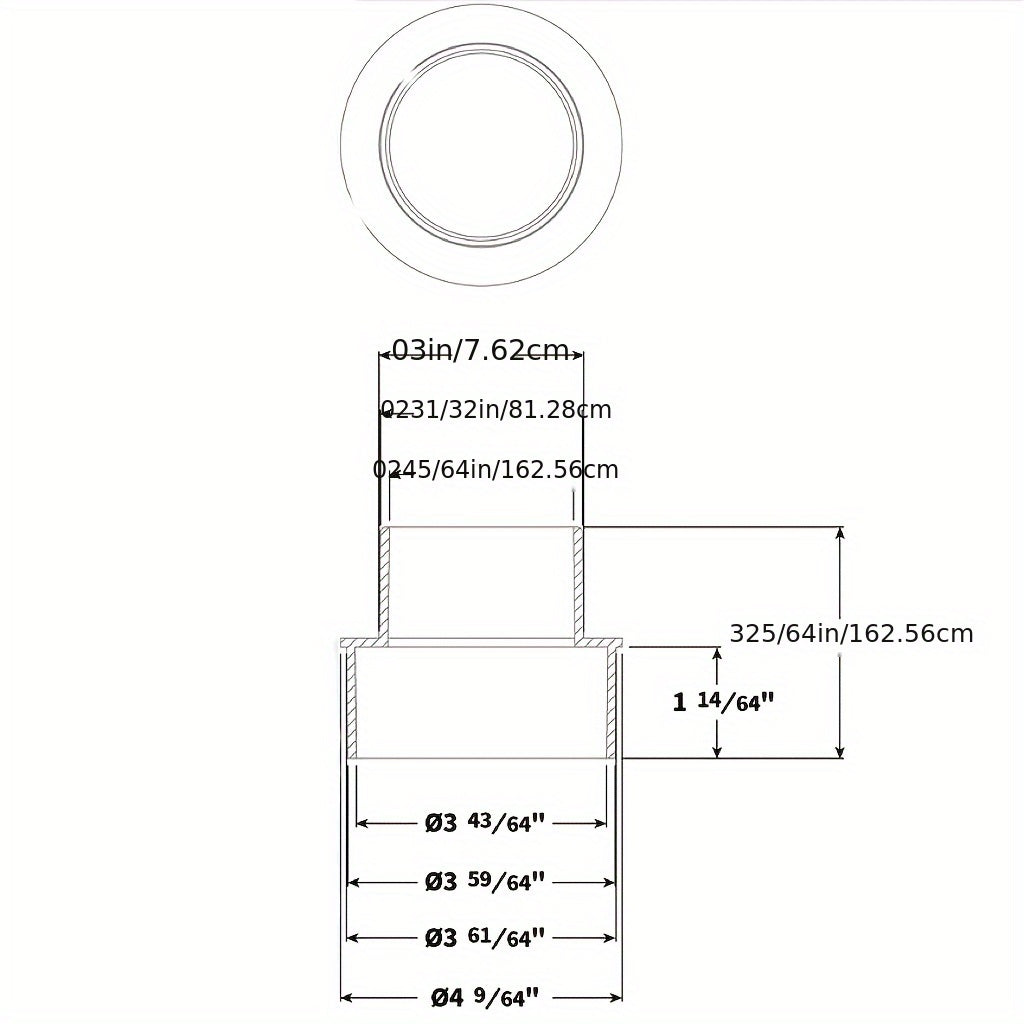 Reducer for Pipes: Transition from 4-Inch to 3-Inch, Ideal for Dust Collectors, Made of Sturdy Plastic Material, Simple Installation for Residential and Commercial Applications