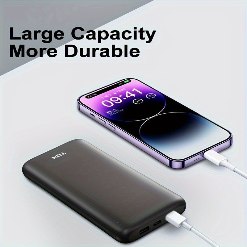 Portable 10000mAh Power Bank for iPhone, iPad, Samsung, Android, and other devices