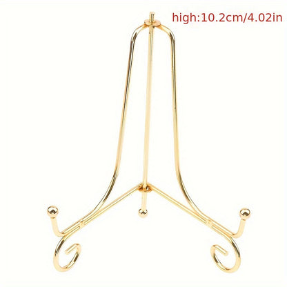 Stylish Gold Iron Display Stand for Various Decor Items | Easy to Assemble, Ideal for Home and Office Shelving