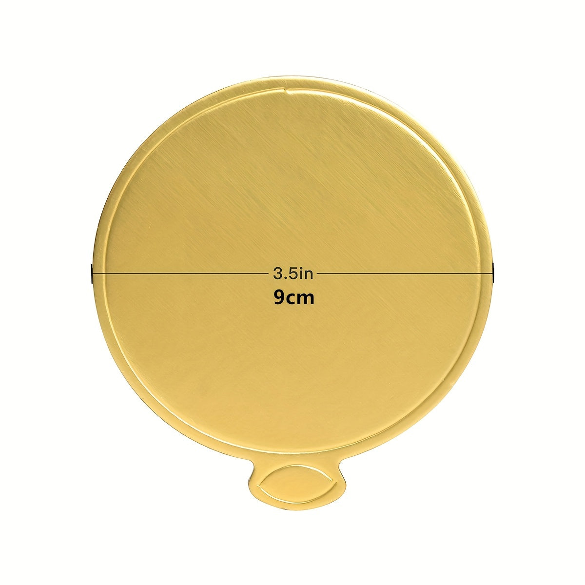 Round Cake Boards 50/100pcs in Golden Cardboard - Mini Cake Base for Mousse Desserts, Disposable Cupcake Boards for Wedding and Birthday Party Displays Tray