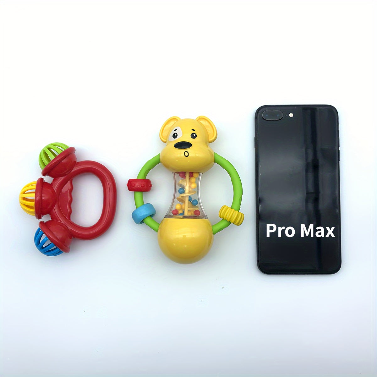 Baby Hand Rattle Toy - ABS Musical Shaker with Soft Silicone Beads, BPA-Free, Developmental Grip Teether for Infants, Auditory & Sensory Stimulation, Suitable for Babies 0-3 Years Old