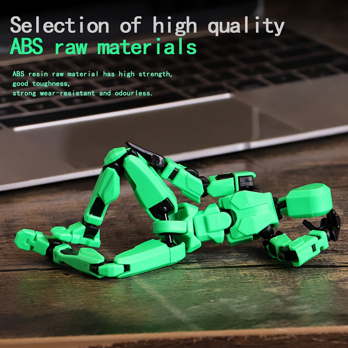 Articulated robot action figure toy with colorful design and durable material. Perfect gift for creative play.