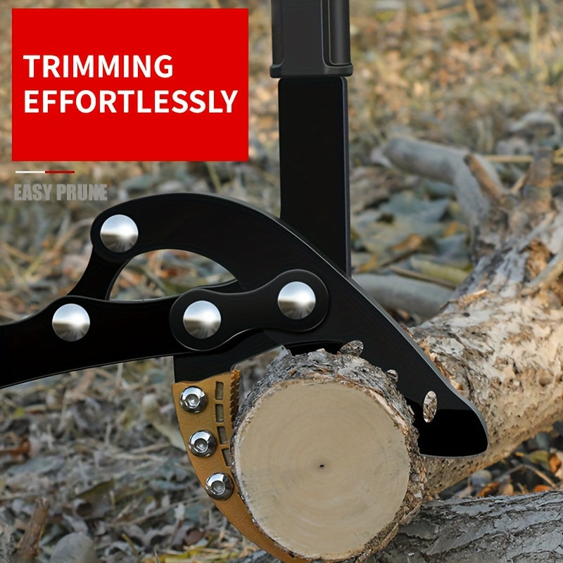 AIRAJ heavy-duty pruning shears with alloy steel blades for effortless thick branch cutting on fruit trees and gardens, featuring an ergonomic grip.