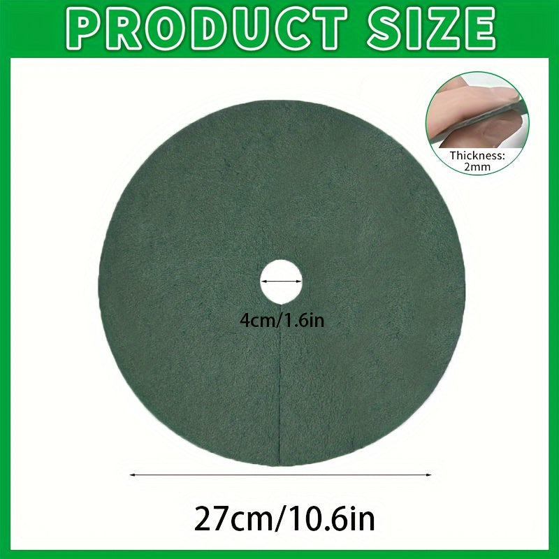 12pcs Thickened Non Woven Tree Protection Rings, Circular Grass-proof Fabric Covers in 26.92/41.91/61.98cm sizes for Weed Control.