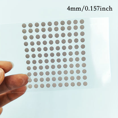 100 self-adhesive 4mm conductive tape dots for remote controls, keyboards, and game consoles. Easy repair patch for Xbox, PS4 controllers. No cutting required. Made from conductive silicone