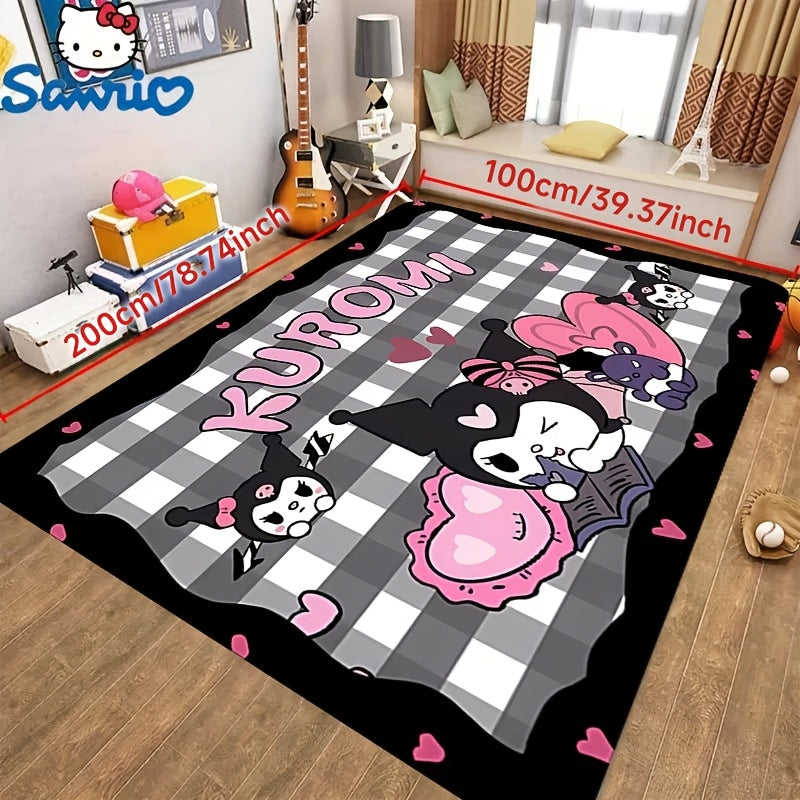 One piece of Sanrio Carpet, which is plush and has a non-slip backing, perfect for use in bedrooms, entrances, or hallways.