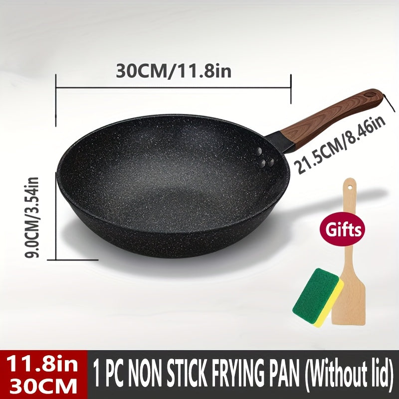 BLX GREEN 1-Piece Cast Iron Non-Stick Frying Pan - Smokeless, Hand Wash Only - Compatible with Induction and Gas Stoves - Durable Cookware for Fried Eggs and Steaks