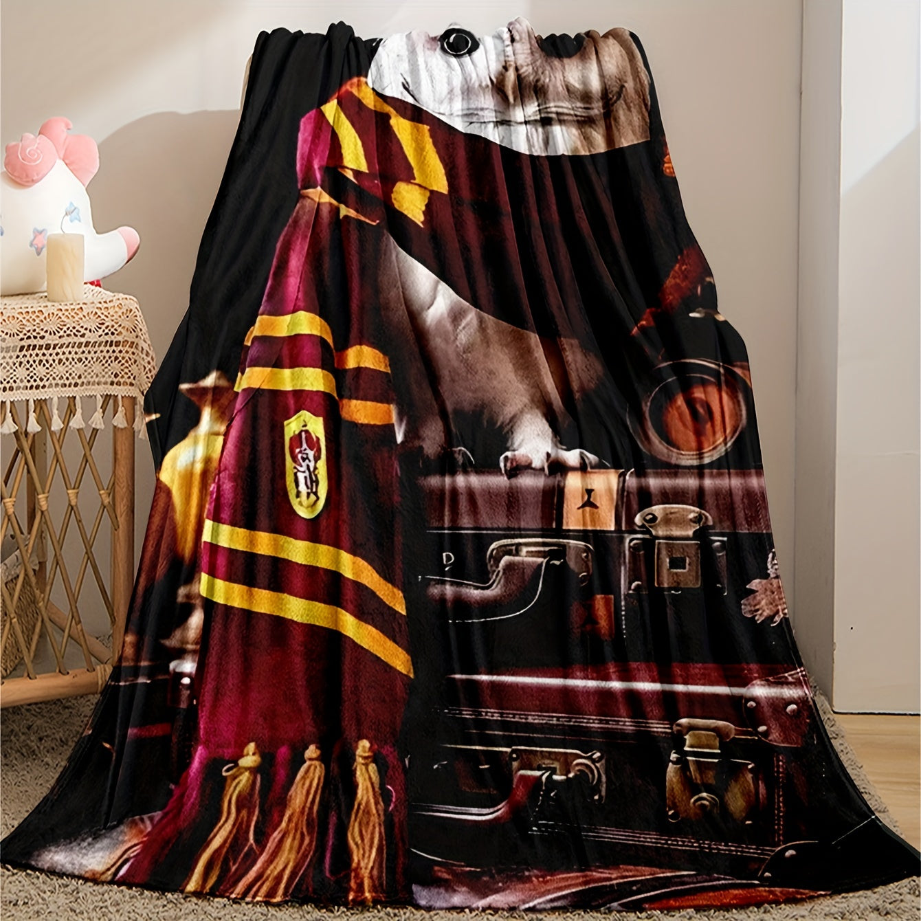 Stay warm and cozy with our Contemporary Owl Print Flannel Throw Blanket. Made from soft knitted polyester, this all-season blanket is the ideal home gift for any room in your house. Featuring a digital print with a theme of Other Topics and no