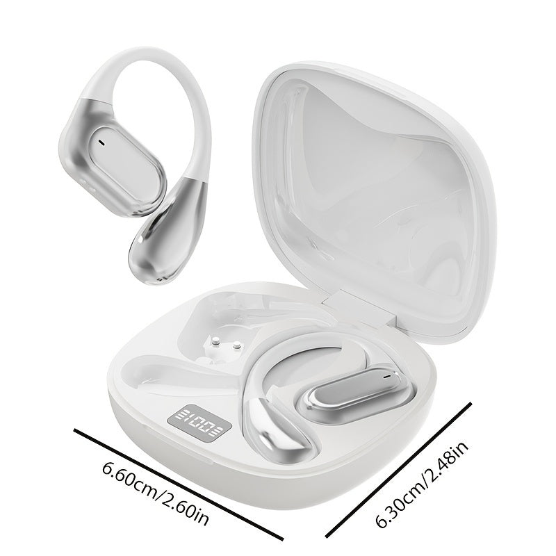 New Senyang 2025 True Wireless on-ear music headset with comfortable hanging Earbuds for Android & iPhone, with HD calling and HIFI bass.