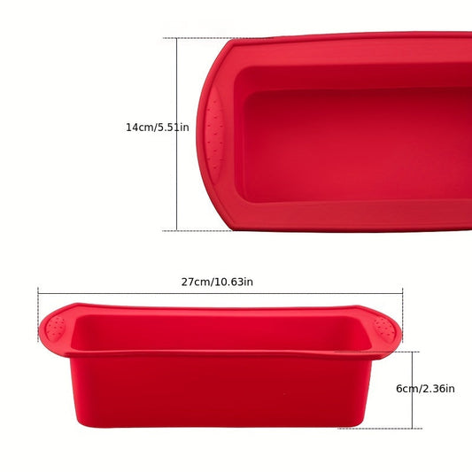 Silicone Loaf Pan - Perfect for Baking Bread and Making Toast! This Non-Stick Bakeware is a Must-Have for Your Kitchen. Includes Baking Tools and Oven Accessories. Dimensions: 27.0cm X 14.0cm X 5.99cm.