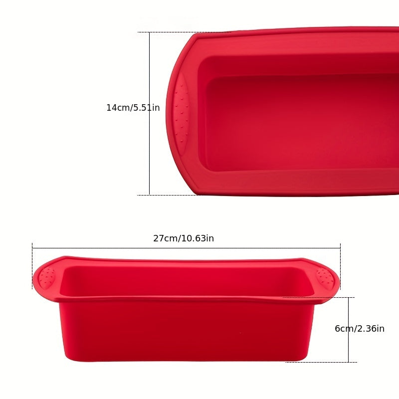 Silicone Loaf Pan for Baking Bread, Candy, Toast, and DIY Kitchen Supplies - Non-Stick Rectangular Mold for Bread Making