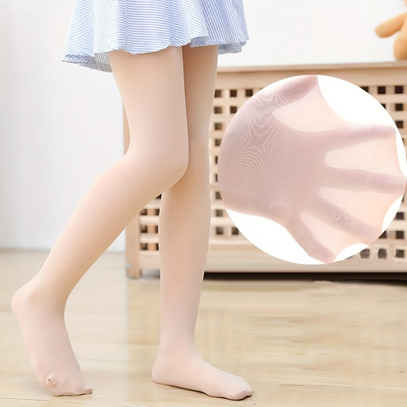 3 solid pantyhose for girls, perfect for ballet dancing and training activities