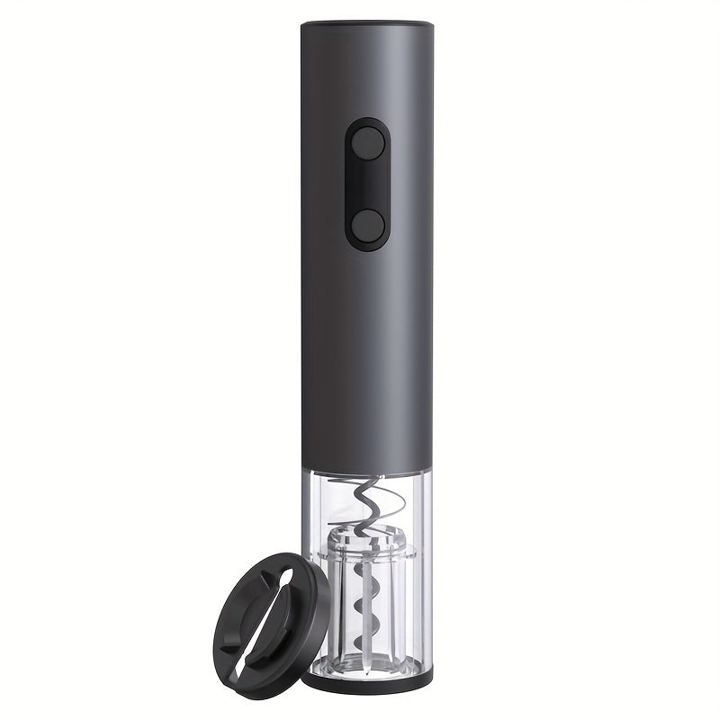 One piece Battery Powered Electric Wine Opener with Automatic Corkscrew, Cutter, and Kitchen Supplies