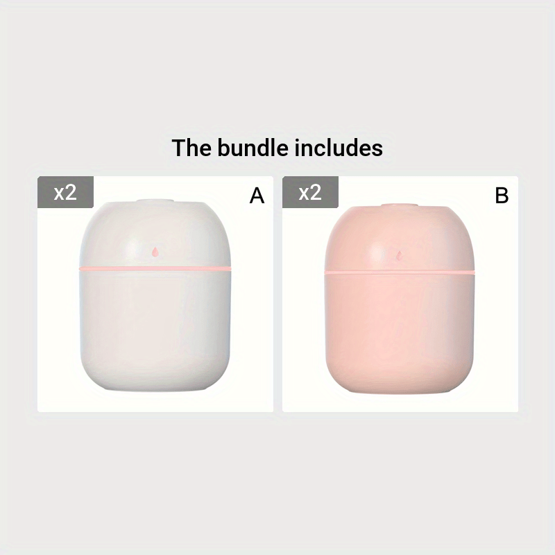 Portable cool mist humidifier with 7-color light and auto shut-off, ideal for travel, home, and bedroom.