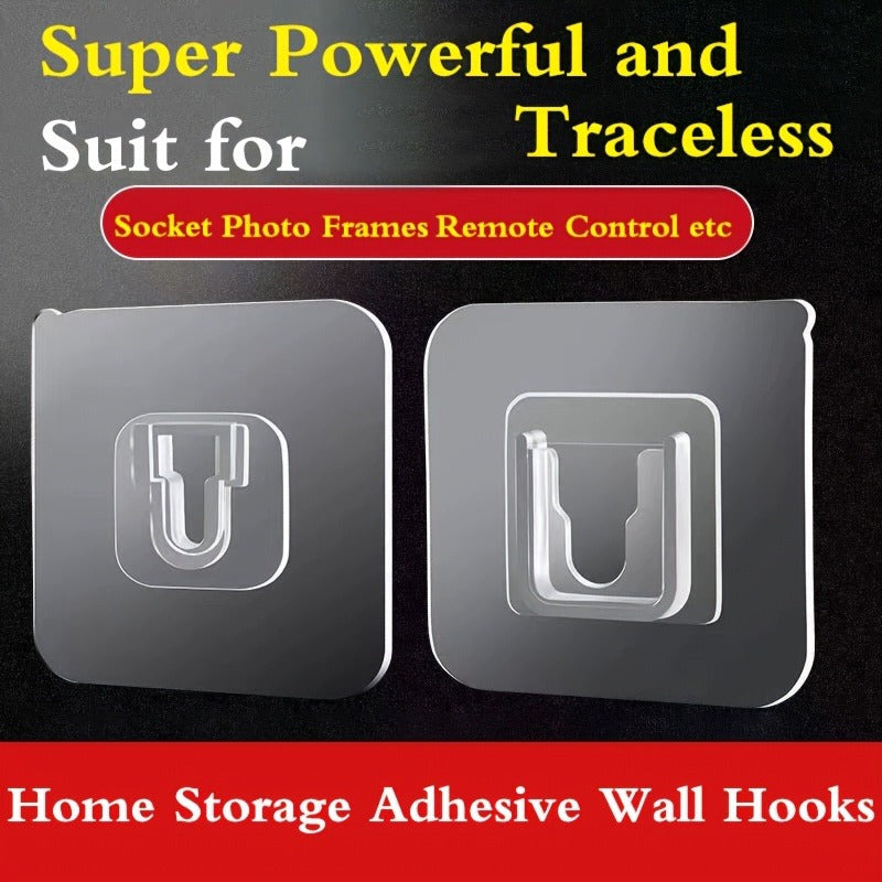 This seamless snap fastener boasts multiple functions, including strong wall hanging, inserting into walls, and serving as a storage fixture. It requires no punching of holes and is perfect for use with waterproof adhesive hooks in various areas of the