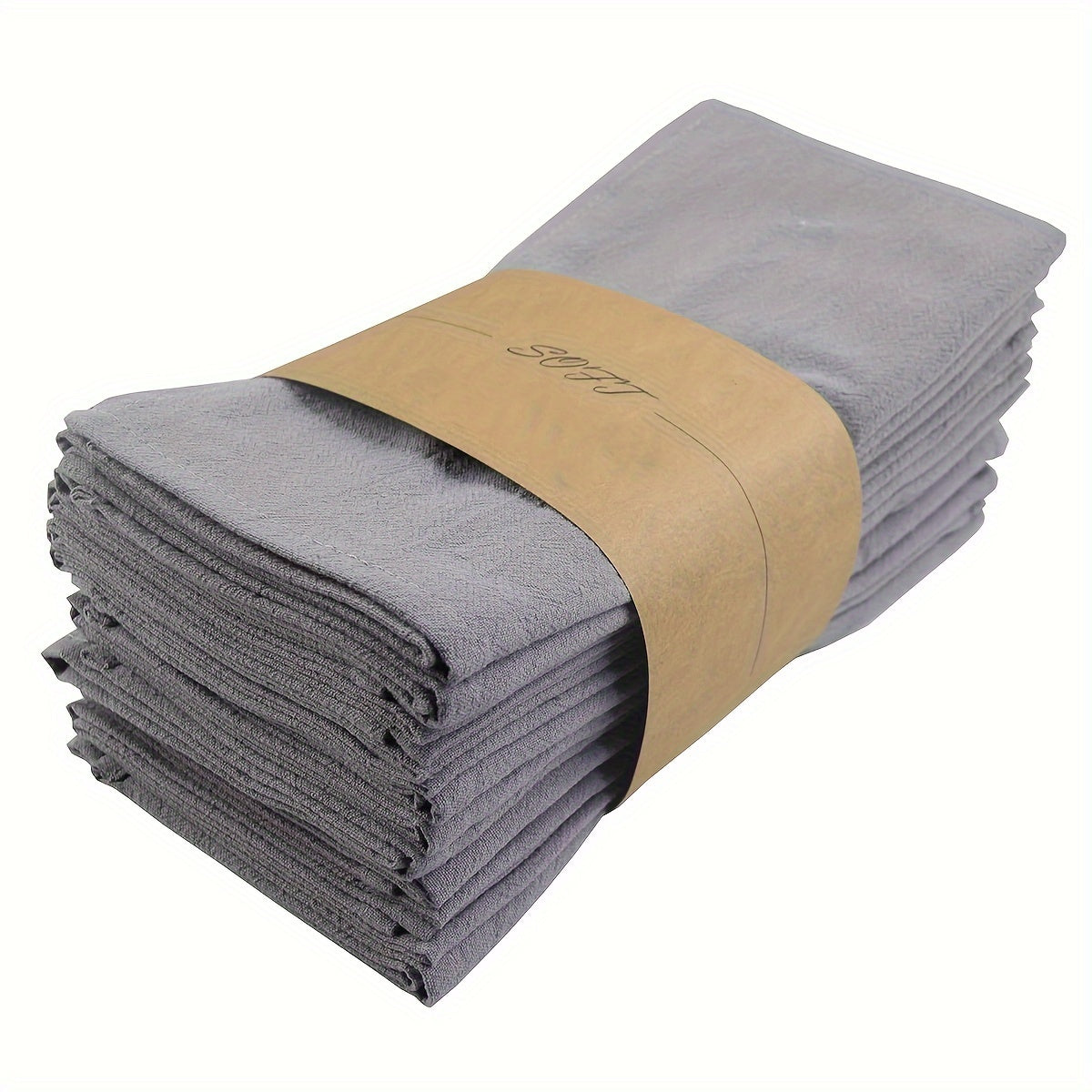 6-Pack of 40.64x40.64 cm Solid Color Dinner Napkins, Washable Cloth Napkins for Family, Parties, Weddings - 100% Woven Napkin Set