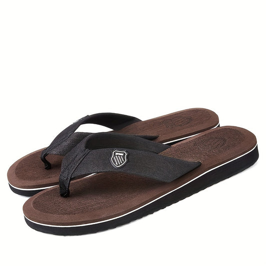 Men's lightweight, non-slip flip flops perfect for indoor and outdoor use in the summer.