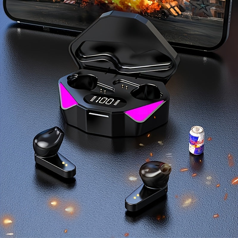 Wireless Hi-Fi Stereo Earbuds with Touch Control and Charging Case.