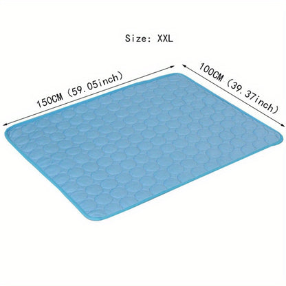 Breathable polyester pet bed for small to medium breeds, ideal for keeping dogs cool in summer.