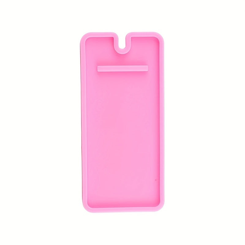 Silicone mold for making mobile phone stand resin casting, ideal for DIY crafts.