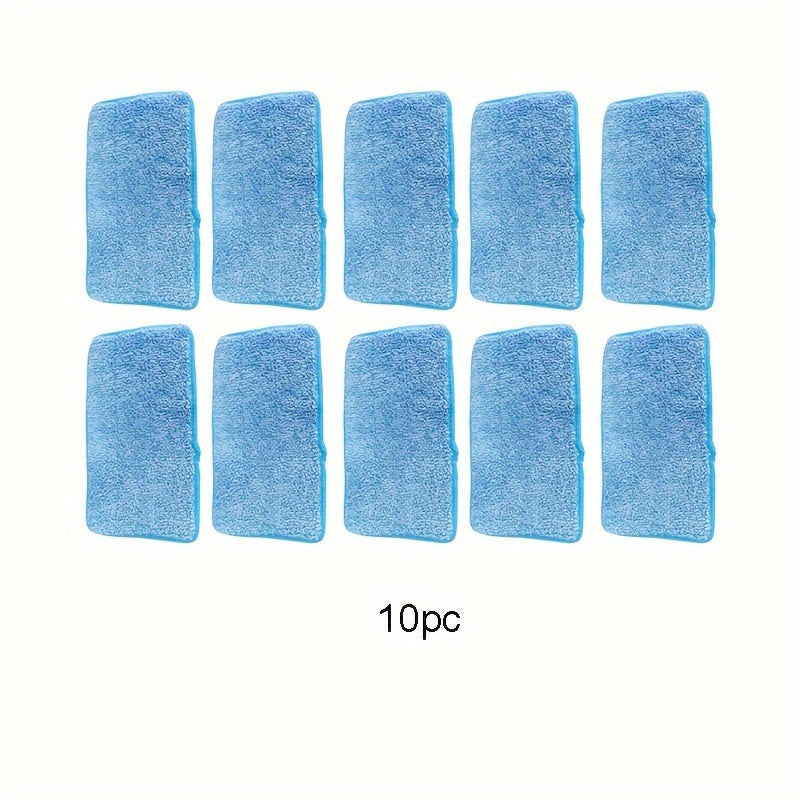 Set of 6 Reusable Microfiber Mop Pads - Easily Washable, Fits Sweeper - Ideal for Wet or Dry Cleaning, Sizes 25.4-30.48 cm