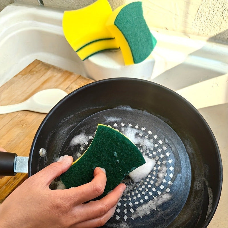 Get 10/12/24pcs of Highly Absorbent Cleaning Sponges, Perfect for Removing Rust from Spatulas and Wiping Away Oil Stains with Ease