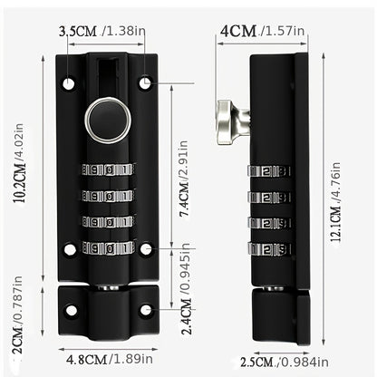 Waterproof and rustproof outdoor security locker with password latch lock.