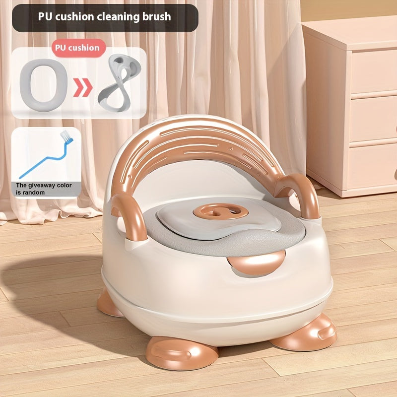 Kids' Potty Training Seat - Shiny Gold, Strong Plastic, Great for Boys & Girls - Perfect Present for Christmas, Halloween, Thanksgiving