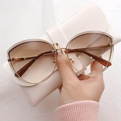 Korean summer fashion glasses with ocean film, cat eye design