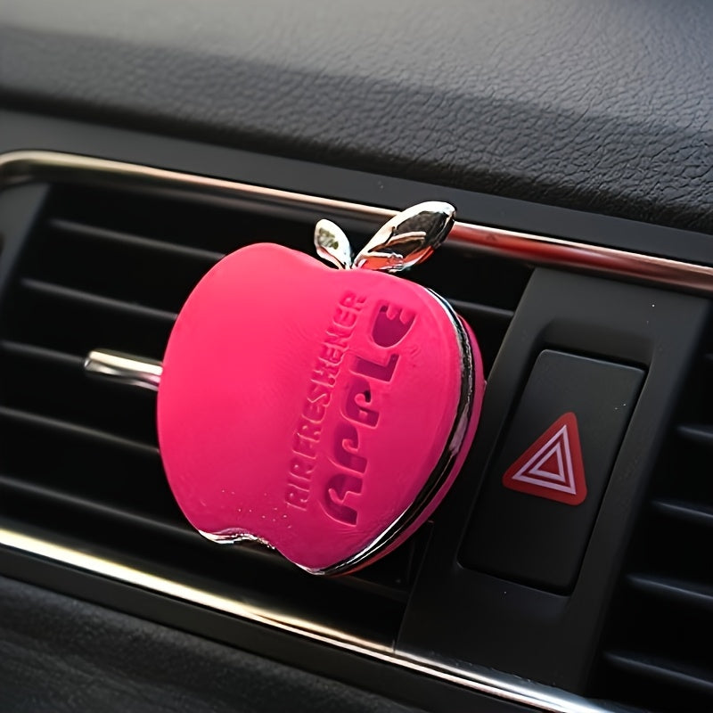 AAZRZR Apple-Shaped Car Air Freshener - Vibrant Multi-Color Scent Diffuser, Cute and Functional Auto Accessory, Alcohol-Free