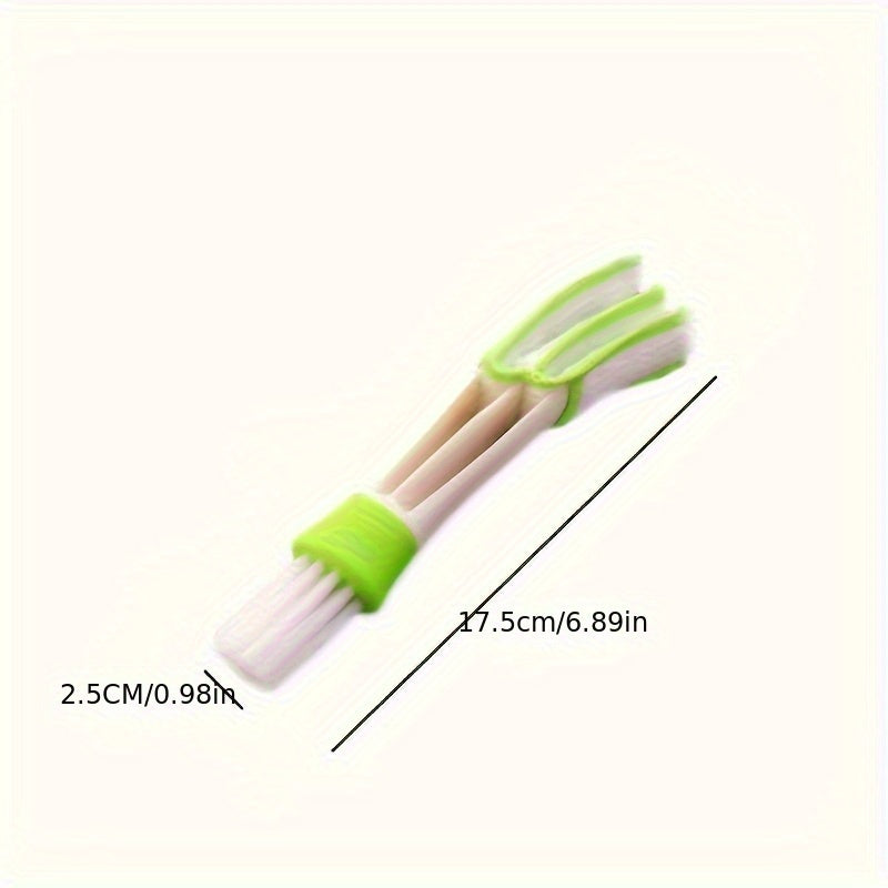 Detachable and washable car vent cleaning brush for hard-to-reach corners and door partitions.